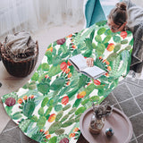 Cactus design pattern copy Blanket Robe with Sleeves