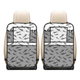 Swordfish Pattern Print Design 04 Car Seat Back Organizer