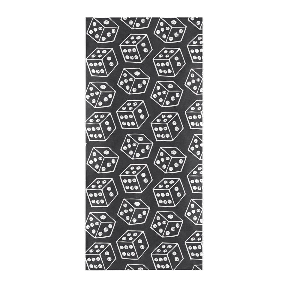 Dice Pattern Print Design 01 Beach Towel