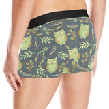 Cute owls leaves pattern Men's All Over Print Boxer Briefs Men's Underwear