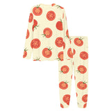 Tomato dot background Women's All Over Print Pajama Set