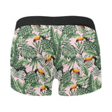 Toucan tropical green jungle palm pattern Men's All Over Print Boxer Briefs Men's Underwear