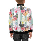 Colorful orchid flower pattern Kids' Boys' Girls' Bomber Jacket