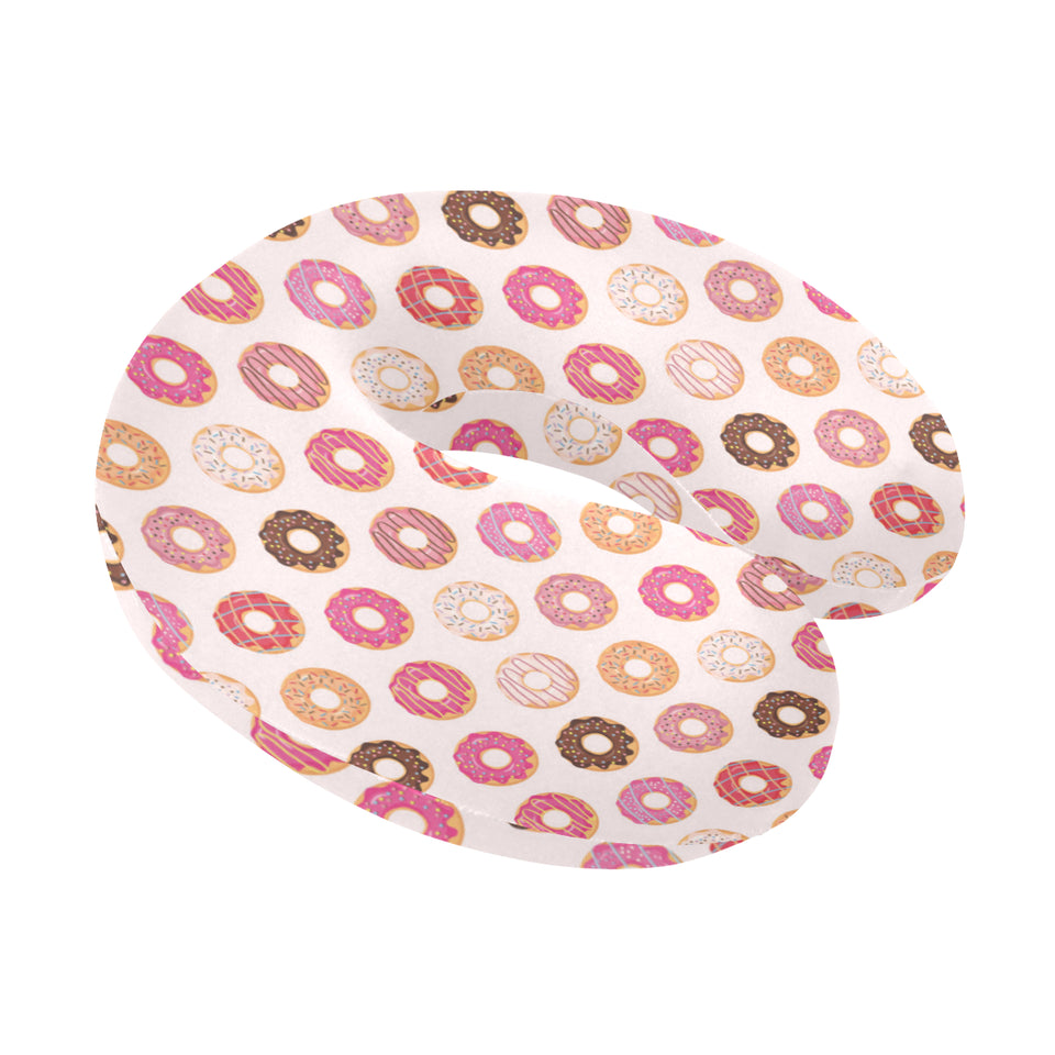 Colorful donut pattern U-Shaped Travel Neck Pillow