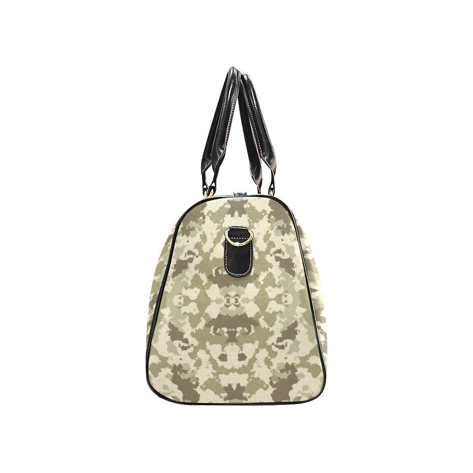 Light Green camouflage pattern Travel Bag