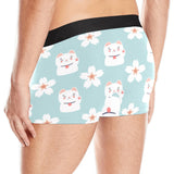 Maneki neko cat sakura Men's All Over Print Boxer Briefs Men's Underwear