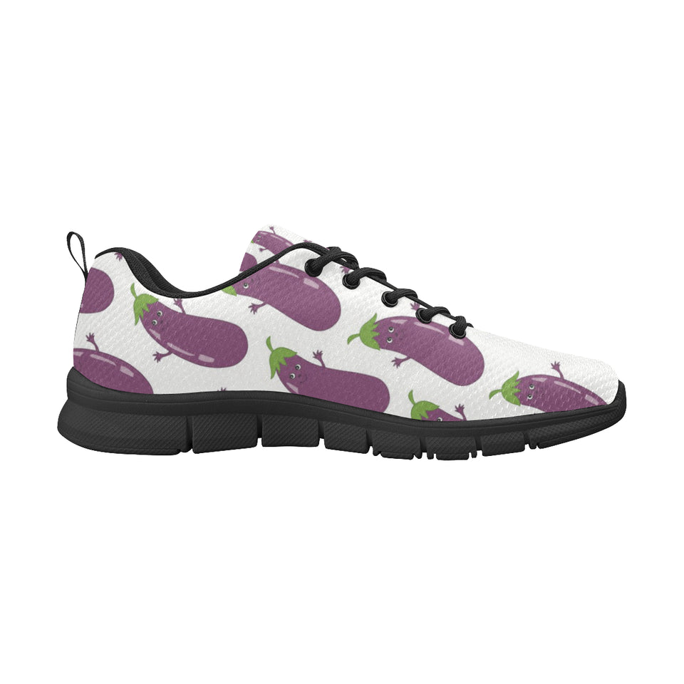 Eggplant Pattern Print Design 01 Men's Breathable Sneakers ( Model 055)