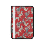 Zebra abstract red background Car Seat Belt Cover