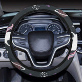 unicorn rainbows moon clound star pattern Car Steering Wheel Cover