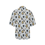 Lion Pattern Print Design 05 Women's All Over Print Hawaiian Shirt