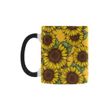 Sunflower pattern Morphing Mug Heat Changing Mug