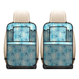 Blue starfish coral reef pattern Car Seat Back Organizer