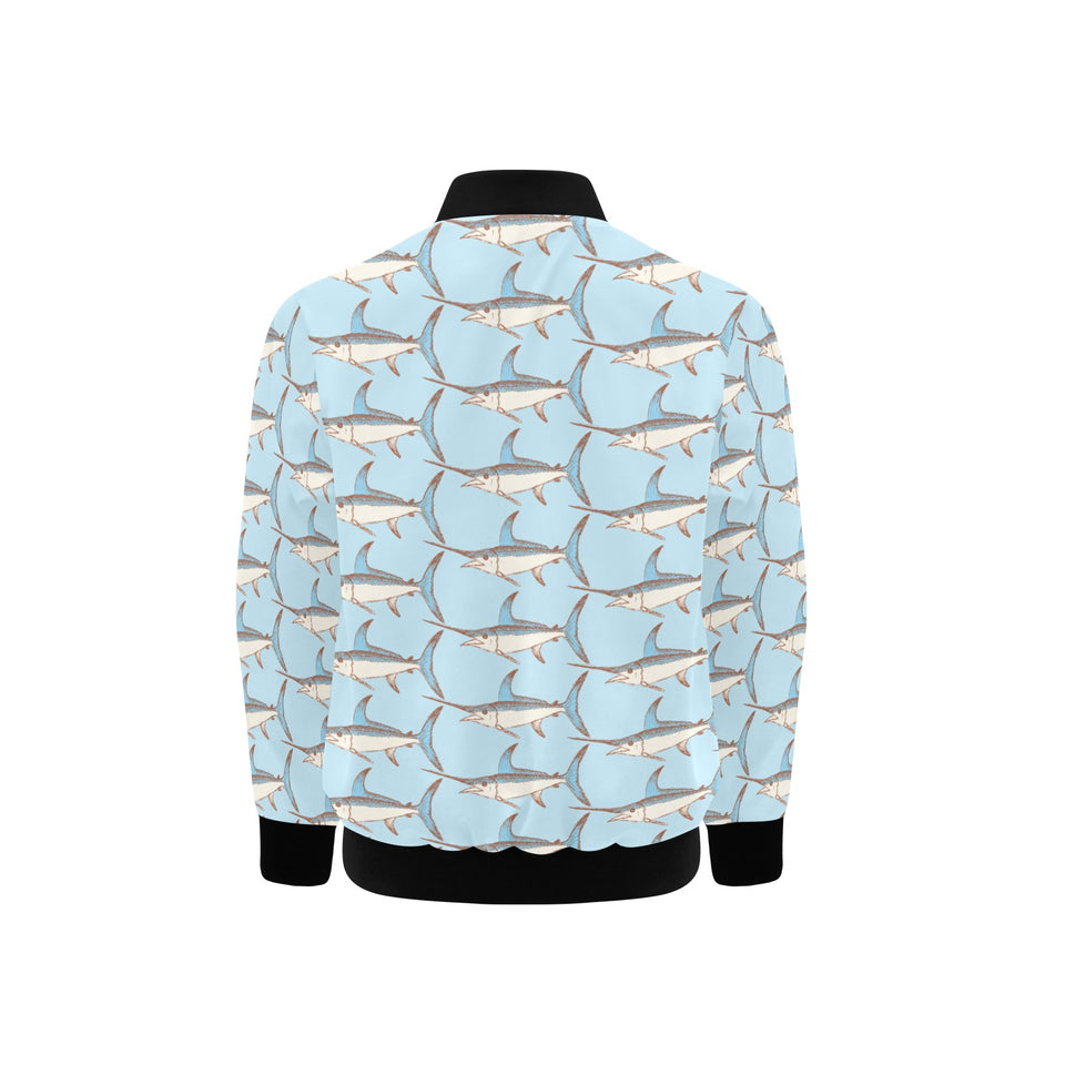 Swordfish Pattern Print Design 01 Kids' Boys' Girls' Bomber Jacket