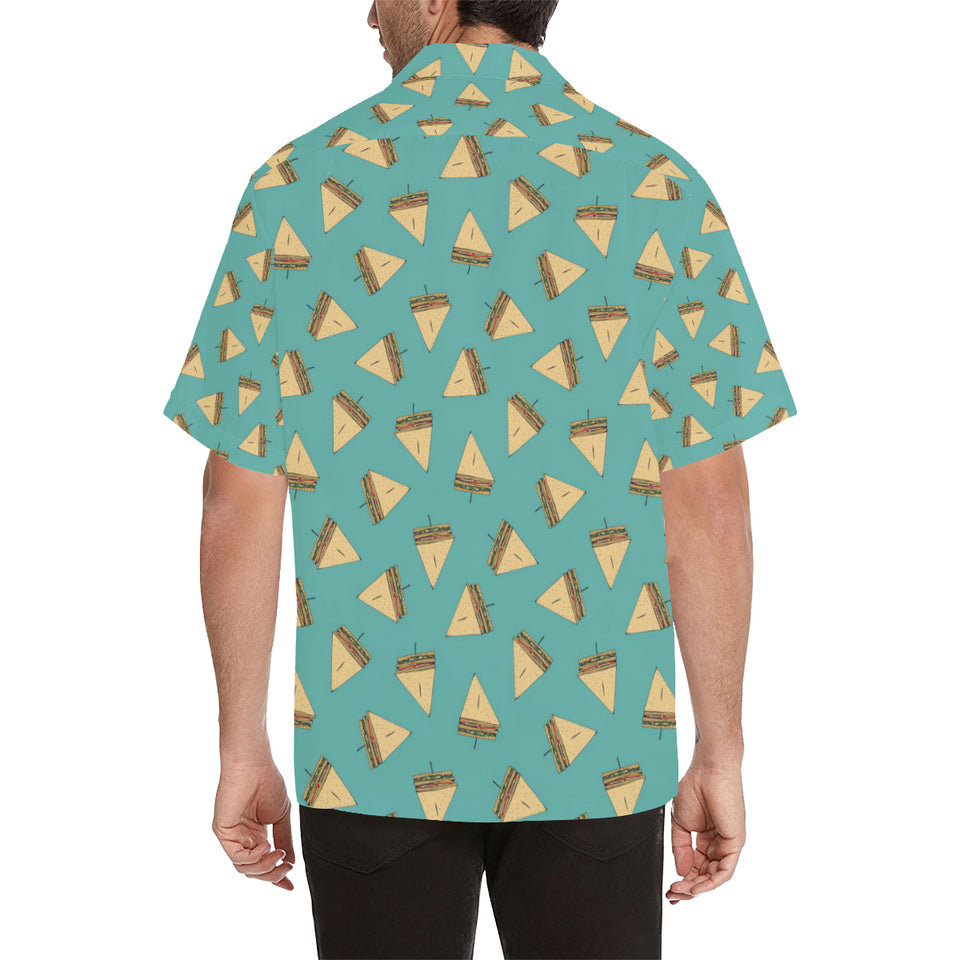 Sandwich Pattern Print Design 03 Men's All Over Print Hawaiian Shirt (Model T58)