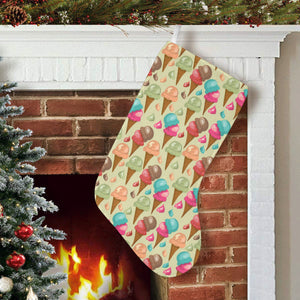 Colorful ice cream pattern Christmas Stocking