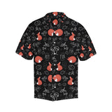 fox sleeping fox pattern Men's All Over Print Hawaiian Shirt