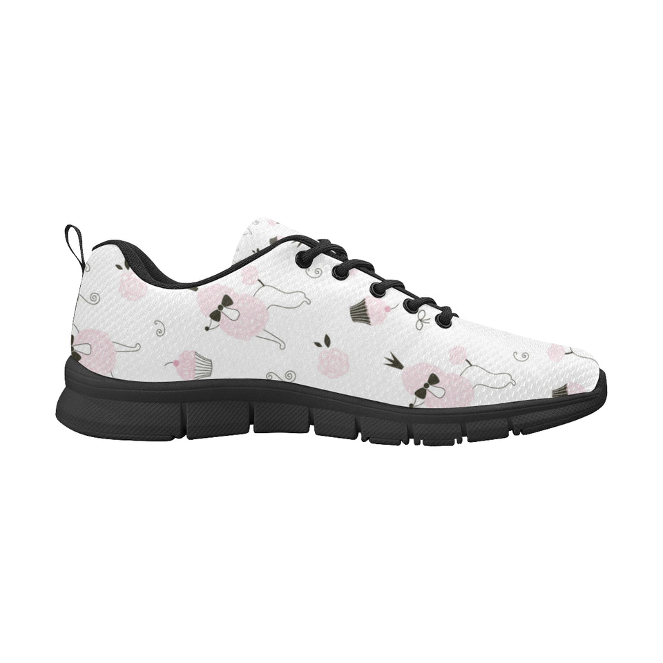 Poodle dog rose cake pattern Men's Sneaker Shoes