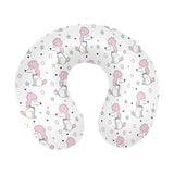 Cute poodle dog star pattern U-Shaped Travel Neck Pillow