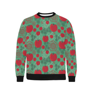 Tomato design pattern Men's Crew Neck Sweatshirt