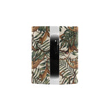 Monkey tropical leaves background Morphing Mug Heat Changing Mug