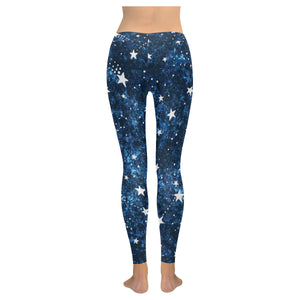Night sky star pattern Women's Legging Fulfilled In US