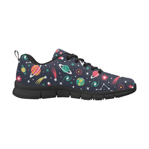 colorful space pattern planet star Women's Sneaker Shoes