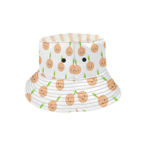 cute onions smiling faces Unisex Bucket Hat