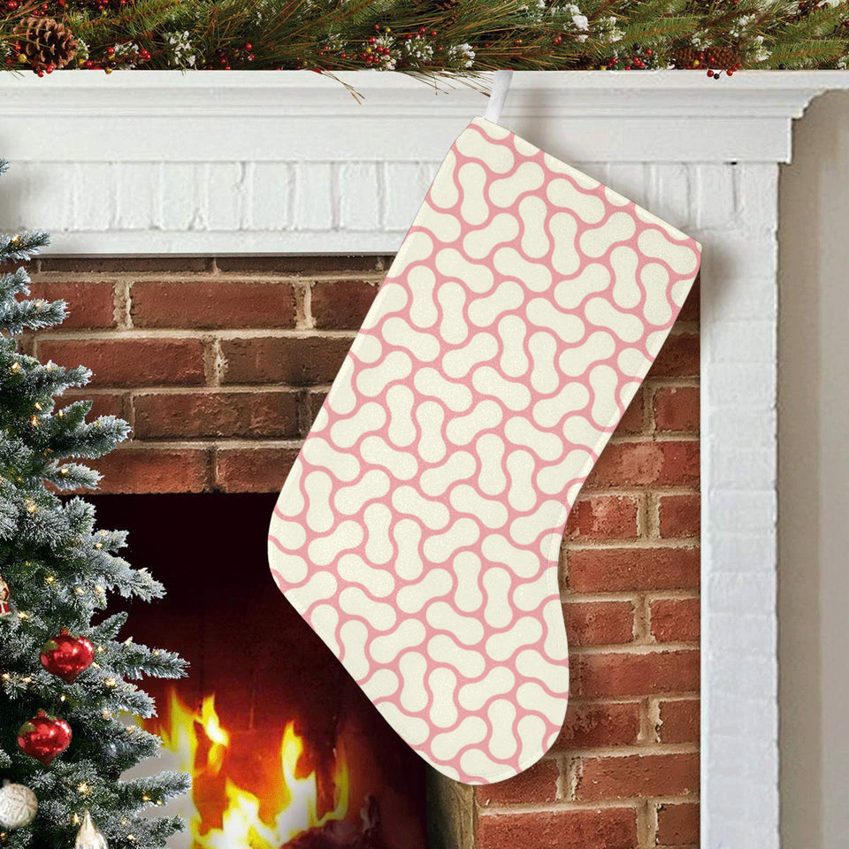 peanuts texture pattern Christmas Stocking