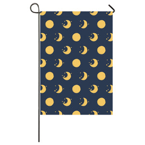 Moon star pattern House Flag Garden Flag