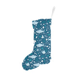 Cute shark pattern Christmas Stocking