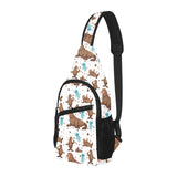 sea lion Seals jellyfish pattern All Over Print Chest Bag