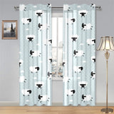 Sheep polka dot cloud pattern Gauze Curtain