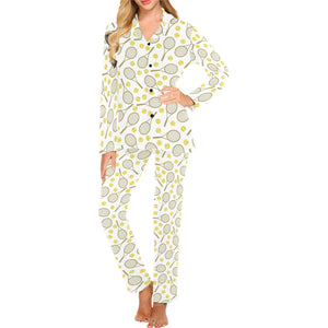 Tennis Pattern Print Design 02 Women's Long Pajama Set