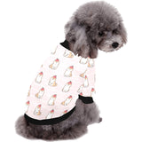 Cute Shiba Inu Dog Apple pattern All Over Print Pet Dog Round Neck Fuzzy Shirt