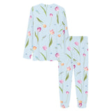 Watercolor Tulips pattern Women's All Over Print Pajama Set