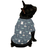 windmill tree pattern All Over Print Pet Dog Round Neck Fuzzy Shirt
