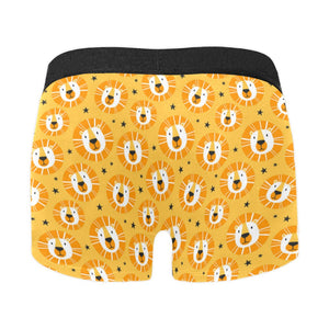 Lion Pattern Print Design 03 Men's All Over Print Boxer Briefs Men's Underwear