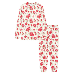 Rose Pattern Print Design 01 Men's All Over Print Pajama