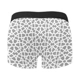 arabic gray pattern Men's All Over Print Boxer Briefs Men's Underwear