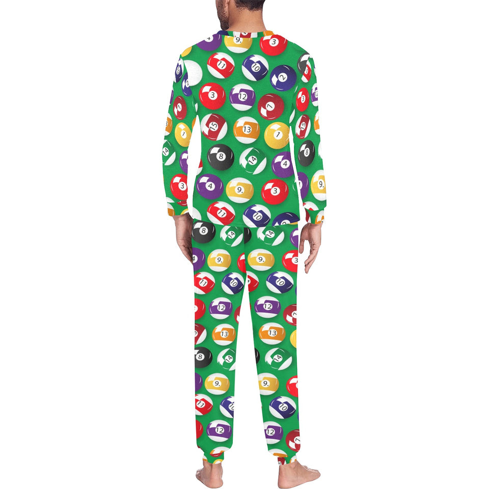 Billiard Ball Pattern Print Design 02 Men's All Over Print Pajama