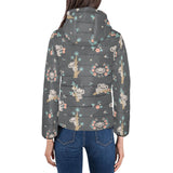 Cute koala pattern Women's Padded Hooded Jacket