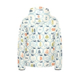 apples leaves pattern Kids' Boys' Girls' Padded Hooded Jacket