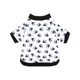 Swallow Pattern Print Design 03 All Over Print Pet Dog Round Neck Fuzzy Shirt