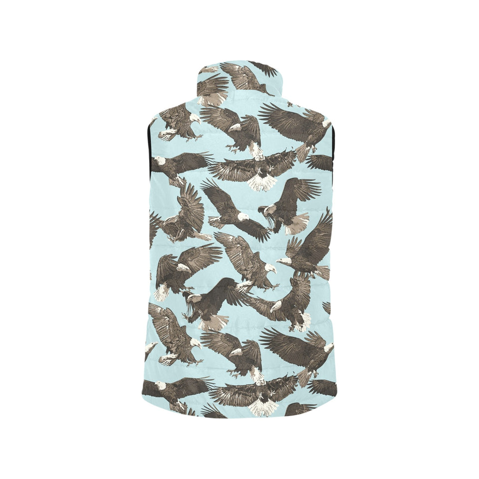 Eagle Pattern Print Design 01 Men's Padded Vest