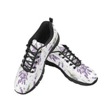 lavender flower design pattern Women's Sneaker Shoes