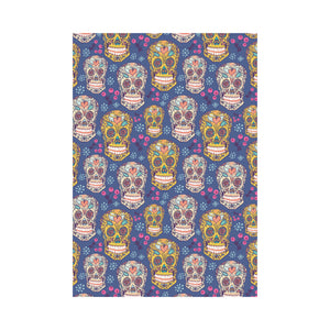 Sugar skull flower pattern House Flag Garden Flag