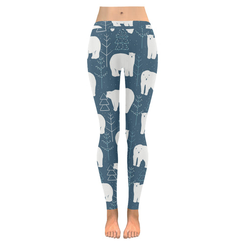 polar bear mother her child pattern Women's Legging Fulfilled In US