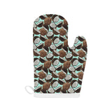 Coconut Pattern Print Design 03 Heat Resistant Oven Mitts