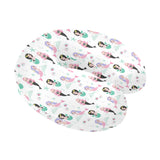 cute mermaid dolphin fish starfish pattern U-Shaped Travel Neck Pillow