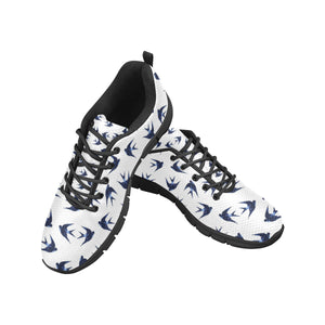 Swallow Pattern Print Design 03 Men's Breathable Sneakers ( Model 055)